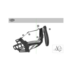 TRIXIE - Museliere trixie muzzle flex - caoutchouc - taille m/l - noir
