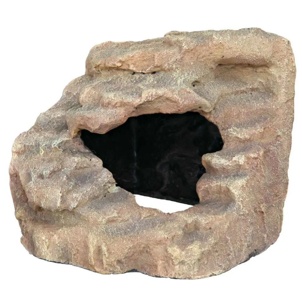 TRIXIE - Rocher d'angle avec grotte et plateforme 21 x 20 x 18 cm pour reptiles