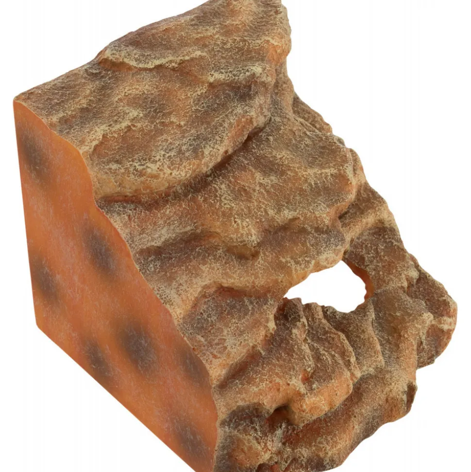 TRIXIE - Rocher d'angle avec grotte et plateforme 21 x 20 x 18 cm pour reptiles