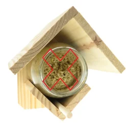 TRIXIE - Support pour pot de beurre d'arachides h15 cm, pour oiseaux