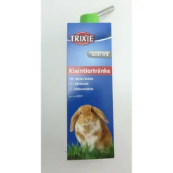 TRIXIE - Un biberon 600 ml en plastique avec support métal pour lapins coloris aléat