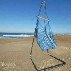 TROPICAL INFLUENCES - Hamac chaise poligono turquoise xl support soledad