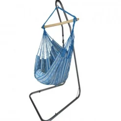 TROPICAL INFLUENCES - Hamac chaise poligono turquoise xl support soledad