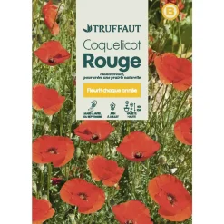 TRUFFAUT - Coquelicot simple Rouge : En Sachet