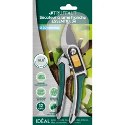 TRUFFAUT - Sécateur à coupe franche ESSENTIEL + avec lames en acier carbone