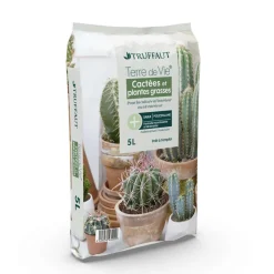TRUFFAUT - Terreau 'Terre de Vie®' pour cactées et succulentes - sac de 5 litres