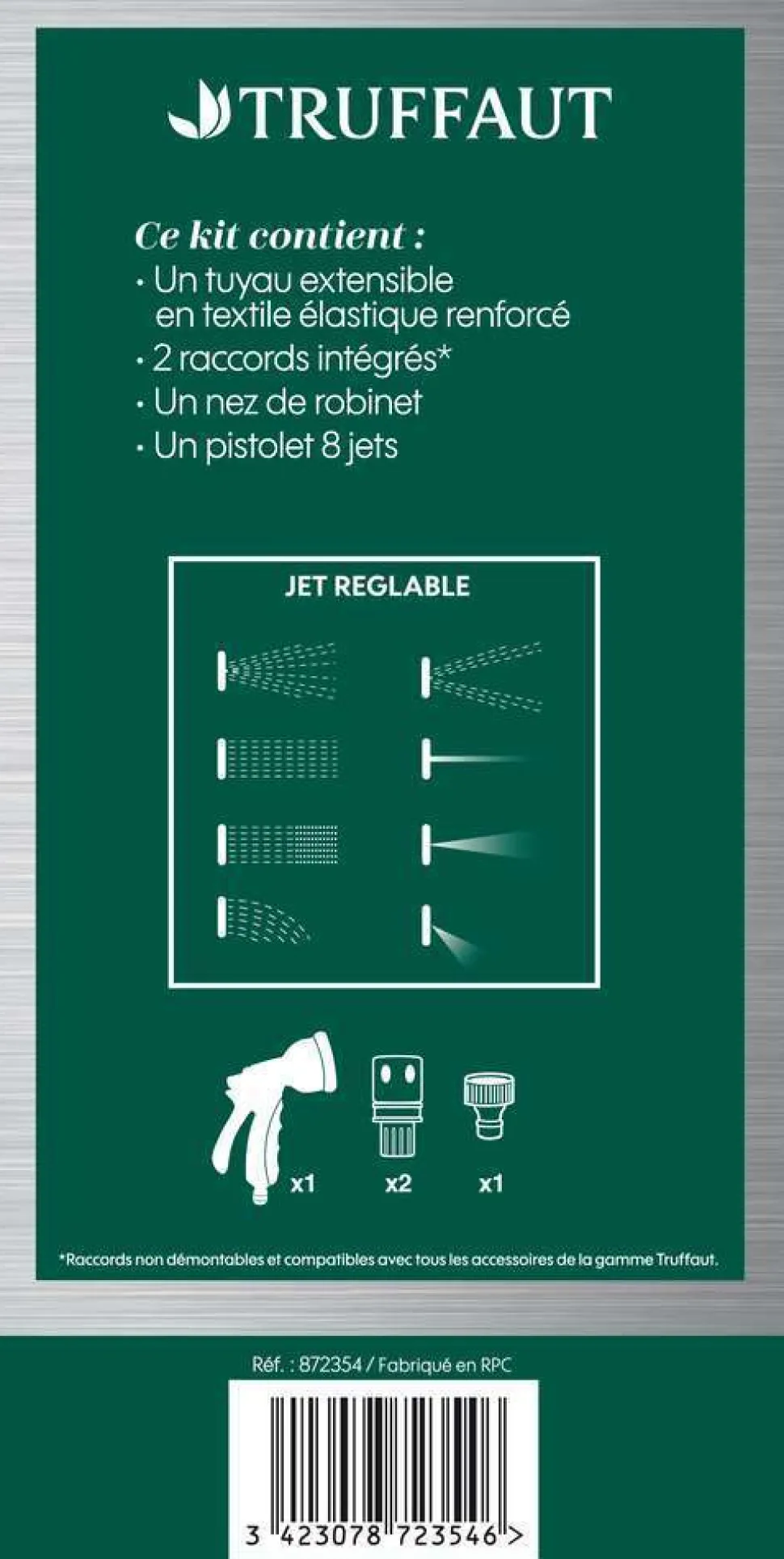 TRUFFAUT - Tuyau d'arrosage extensible 15m