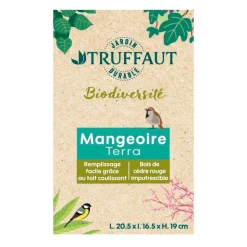 TRUFFAUT BIODIVERSITÉ - Mangeoire Terra en bois pour oiseaux du jardin