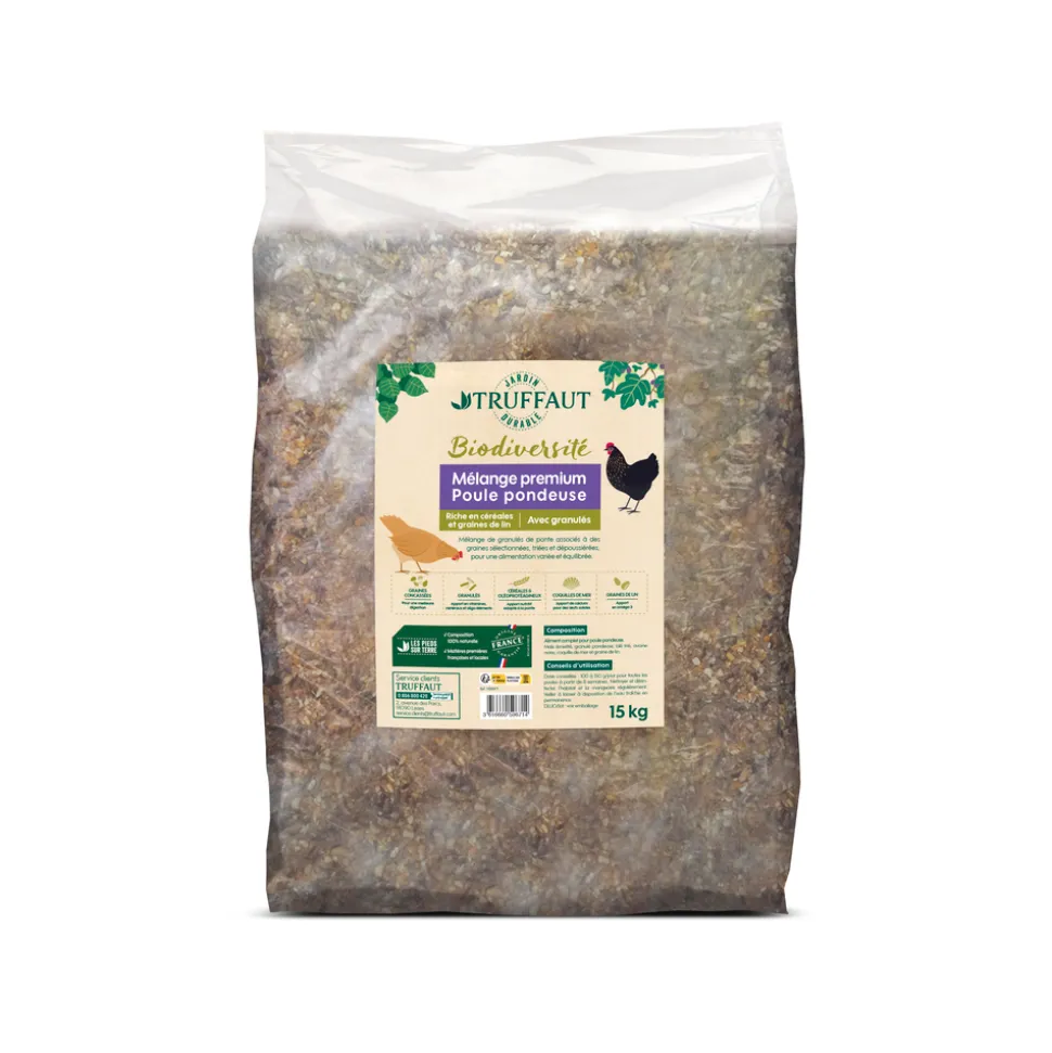 TRUFFAUT BIODIVERSITÉ - Mélange Premium - Poule pondeuse 15kg