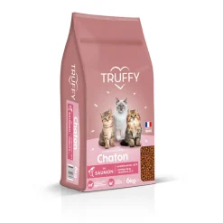 TRUFFY - Croquettes au saumon pour chaton 6kg