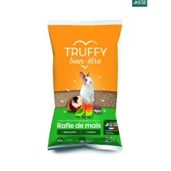 TRUFFY - Litière végétale de maïs Truffy bien être 25L