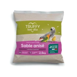 TRUFFY - Sable anisé de fond de cage pour oiseaux 2,5 kg