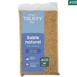 TRUFFY - Sable naturel de rivière pour aquarium d'eau douce Truffy 12kg