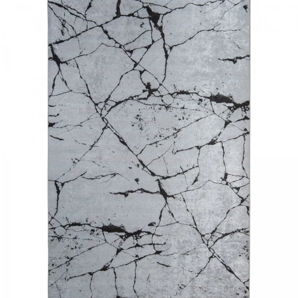 UNAMOURDETAPIS - Tapis de salon 200x290 lyn11 marb gris, facile d'entretien