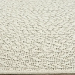 UNAMOURDETAPIS - Tapis extérieur intérieur 140x200 lyn13 rezy aspect jute motif rond ton sur ton