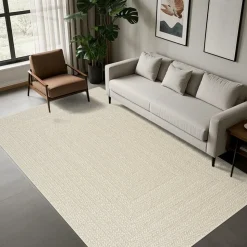 UNAMOURDETAPIS - Tapis extérieur intérieur 120x170 lyn13 rezy aspect jute ton sur ton