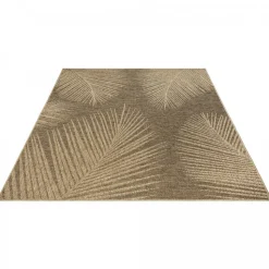 UNAMOURDETAPIS - Tapis extérieur intérieur 200x290 lyn13 reza aspect jute motif feuilles