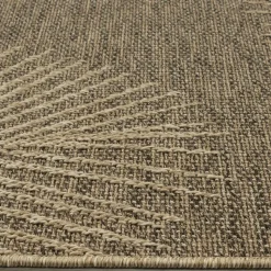 UNAMOURDETAPIS - Tapis extérieur intérieur 200x290 lyn13 reza aspect jute motif feuilles