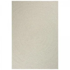 UNAMOURDETAPIS - Tapis extérieur intérieur rond ø80 lyn13 rezy aspect jute motif rond ton sur ton