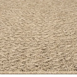 UNAMOURDETAPIS - Tapis extérieur intérieur 140x200 lyn13 rezy aspect jute motif rond ton sur ton