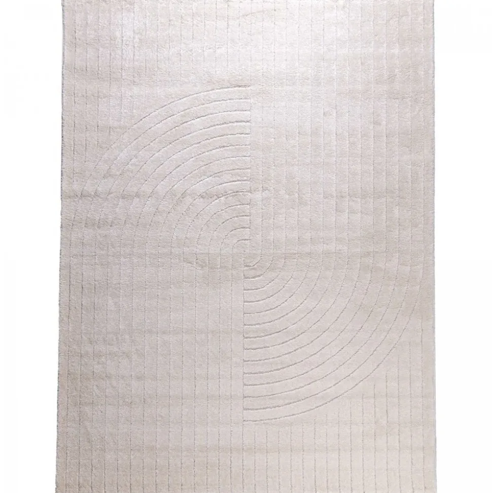 UNAMOURDETAPIS - Tapis salon 160x220 lyn9 e crème, tapis ton sur ton moderne