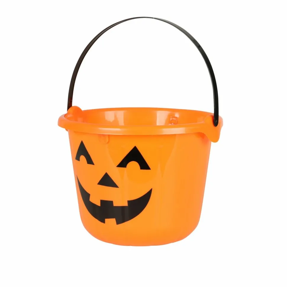 URBAN LIVING - Décoration d'halloween - seau à bonbons citrouille - orange