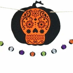 URBAN LIVING - Décoration d'halloween - guirlande en feutrine - l. 200 cm