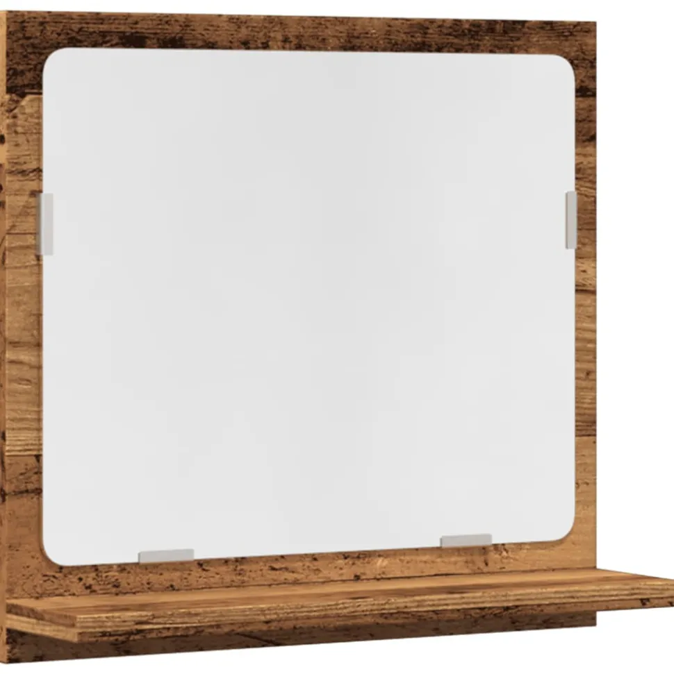 VIDAXL - Armoire à miroir de salle de bain vieux bois bois d'ingénierie