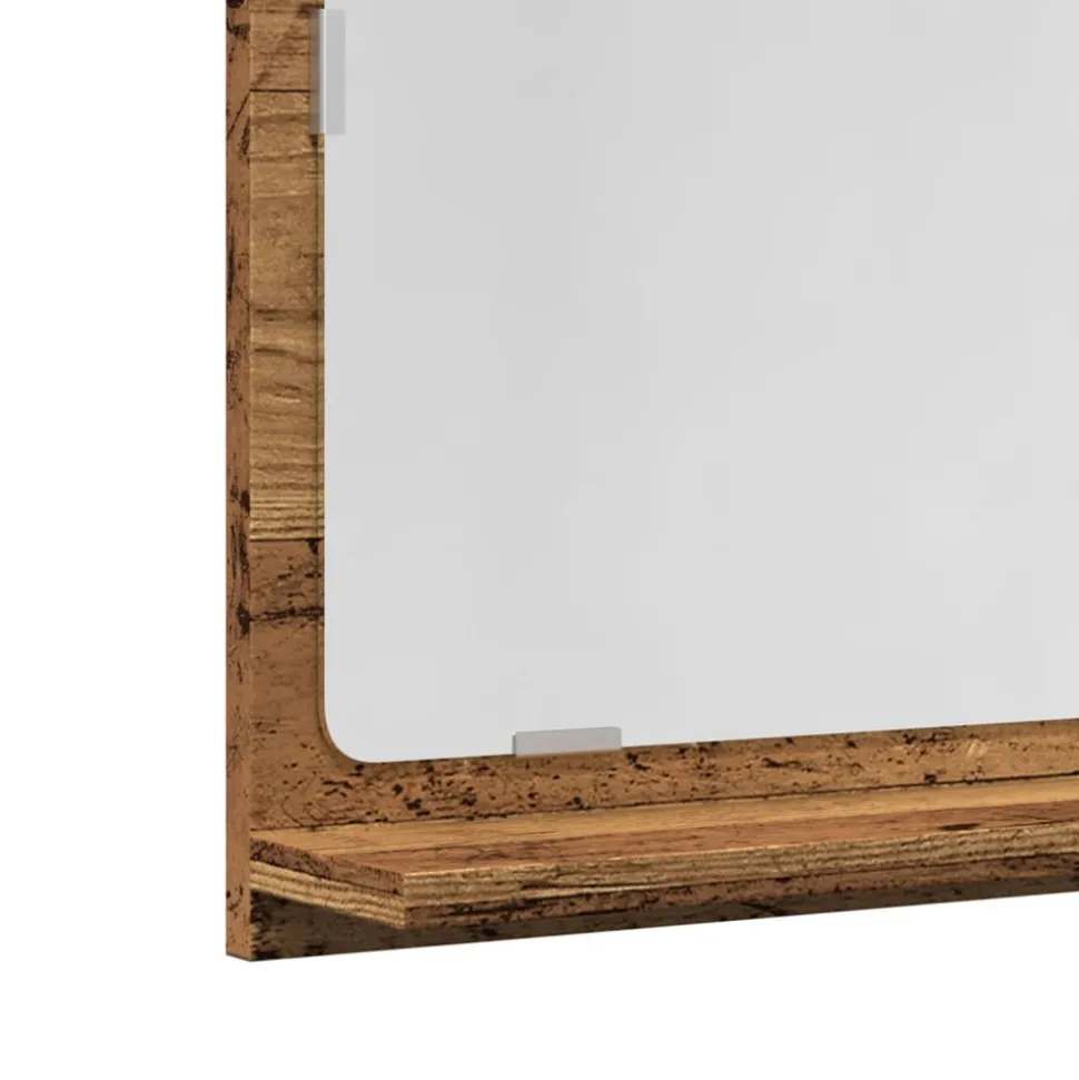 VIDAXL - Armoire à miroir de salle de bain vieux bois bois d'ingénierie