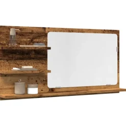 VIDAXL - Armoire à miroir de salle de bain vieux bois bois d'ingénierie
