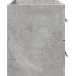 VIDAXL - Armoire de lavabo gris béton 80x38,5x48 cm bois ingénierie