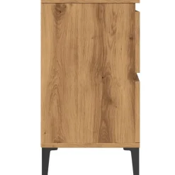 VIDAXL - Armoire d'évier chêne artisanal 80x33x60 cm bois d'ingénierie