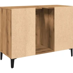 VIDAXL - Armoire d'évier chêne artisanal 80x33x60 cm bois d'ingénierie