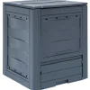 VIDAXL - Bac à compost de jardin gris 60x60x73 cm 260 l