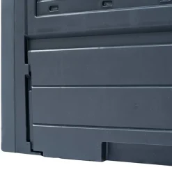 VIDAXL - Bac à compost de jardin gris 60x60x73 cm 260 l