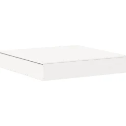 VIDAXL - Bac à sable avec couvercle blanc bois massif de pin