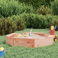 VIDAXL - Bac à sable avec sièges octogone bois massif de douglas