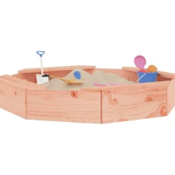 VIDAXL - Bac à sable avec sièges octogone bois massif de douglas