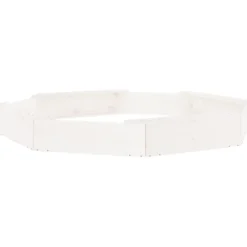 VIDAXL - Bac à sable avec sièges blanc octogone bois de pin massif