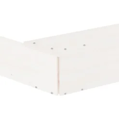 VIDAXL - Bac à sable avec sièges blanc octogone bois de pin massif