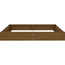 VIDAXL - Bac à sable avec sièges marron miel carré bois de pin massif
