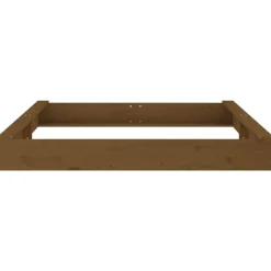 VIDAXL - Bac à sable avec sièges marron miel carré bois de pin massif