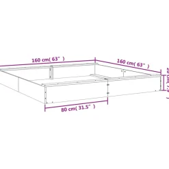 VIDAXL - Bac à sable avec sièges marron miel carré bois de pin massif