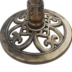 VIDAXL - Baignoire de jardin pour oiseaux bronze plastique