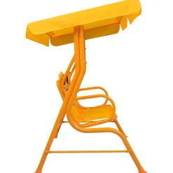 VIDAXL - Balancelle pour enfants jaune 115x75x110 cm tissu