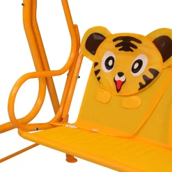 VIDAXL - Balancelle pour enfants jaune 115x75x110 cm tissu