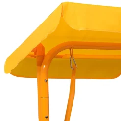 VIDAXL - Balancelle pour enfants jaune 115x75x110 cm tissu