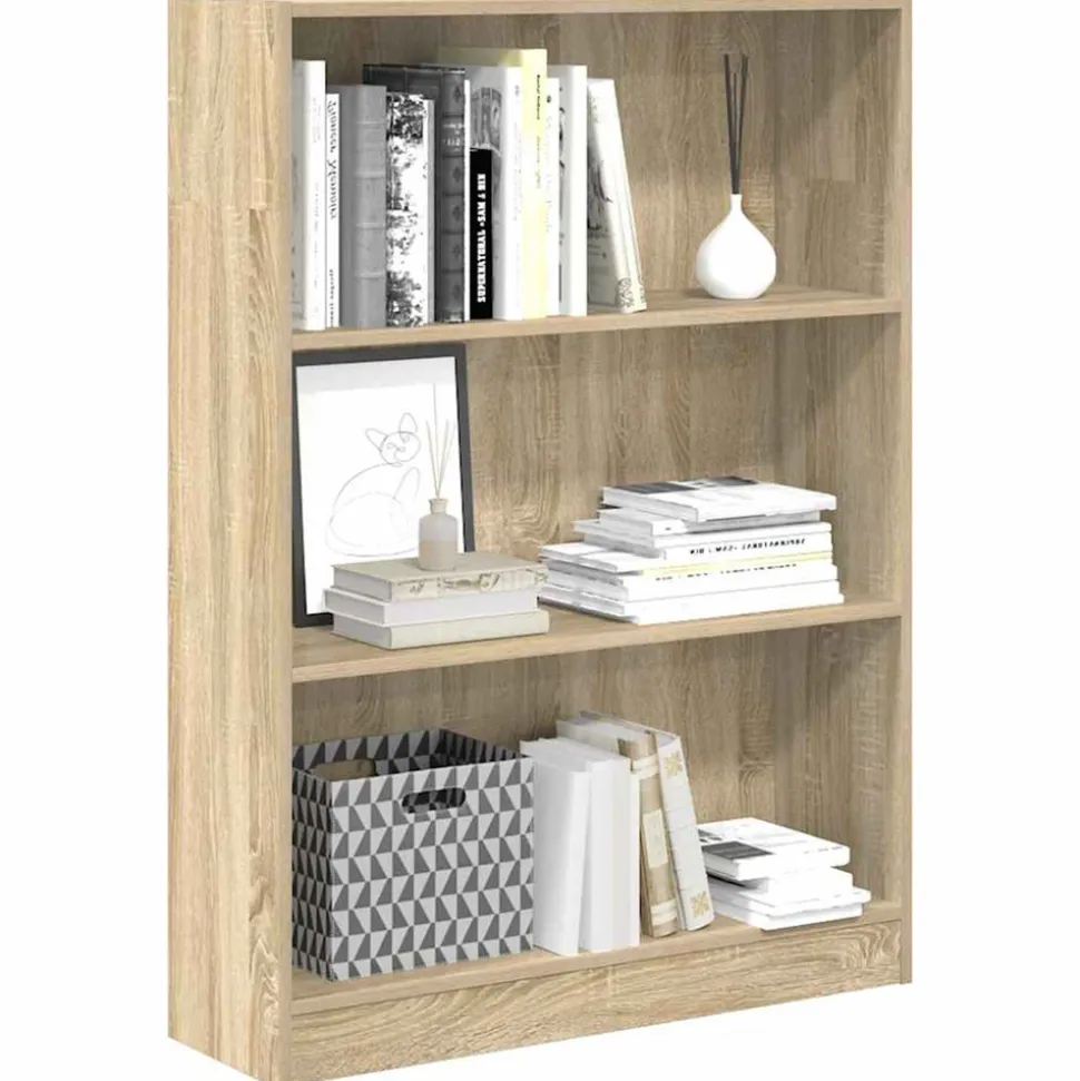 VIDAXL - Bibliothèque chêne sonoma 80x24x109 cm bois d'ingénierie