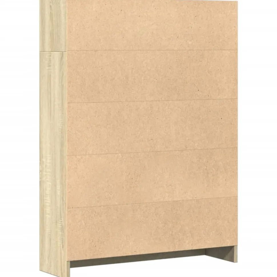 VIDAXL - Bibliothèque chêne sonoma 80x24x109 cm bois d'ingénierie