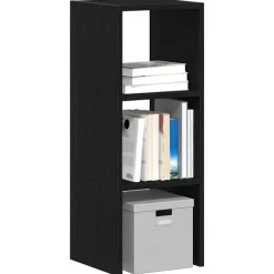 VIDAXL - Bibliothèque empilable chêne noir 30x30x80 cm bois d'ingénierie
